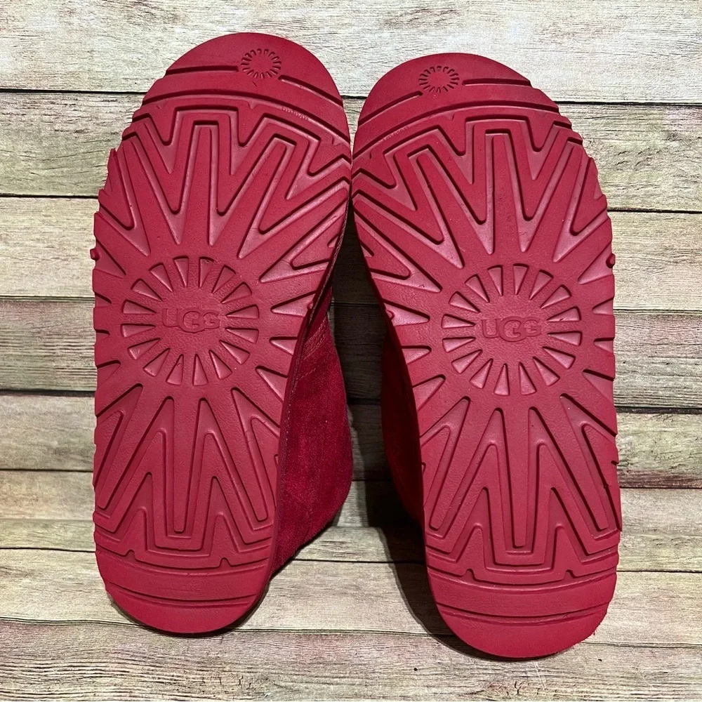 Ugg Red Suede Neumel Ankle Boots