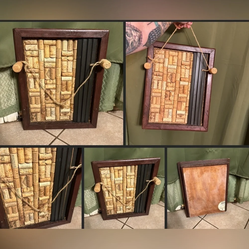 Wine Cork Bulletin Board Wine Cork Shadowbox Hanging Wine Cork Art Decor