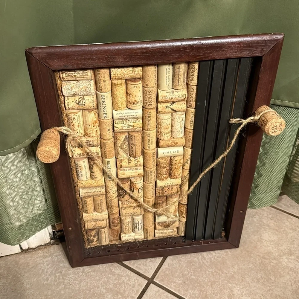 Wine Cork Bulletin Board Wine Cork Shadowbox Hanging Wine Cork Art Decor