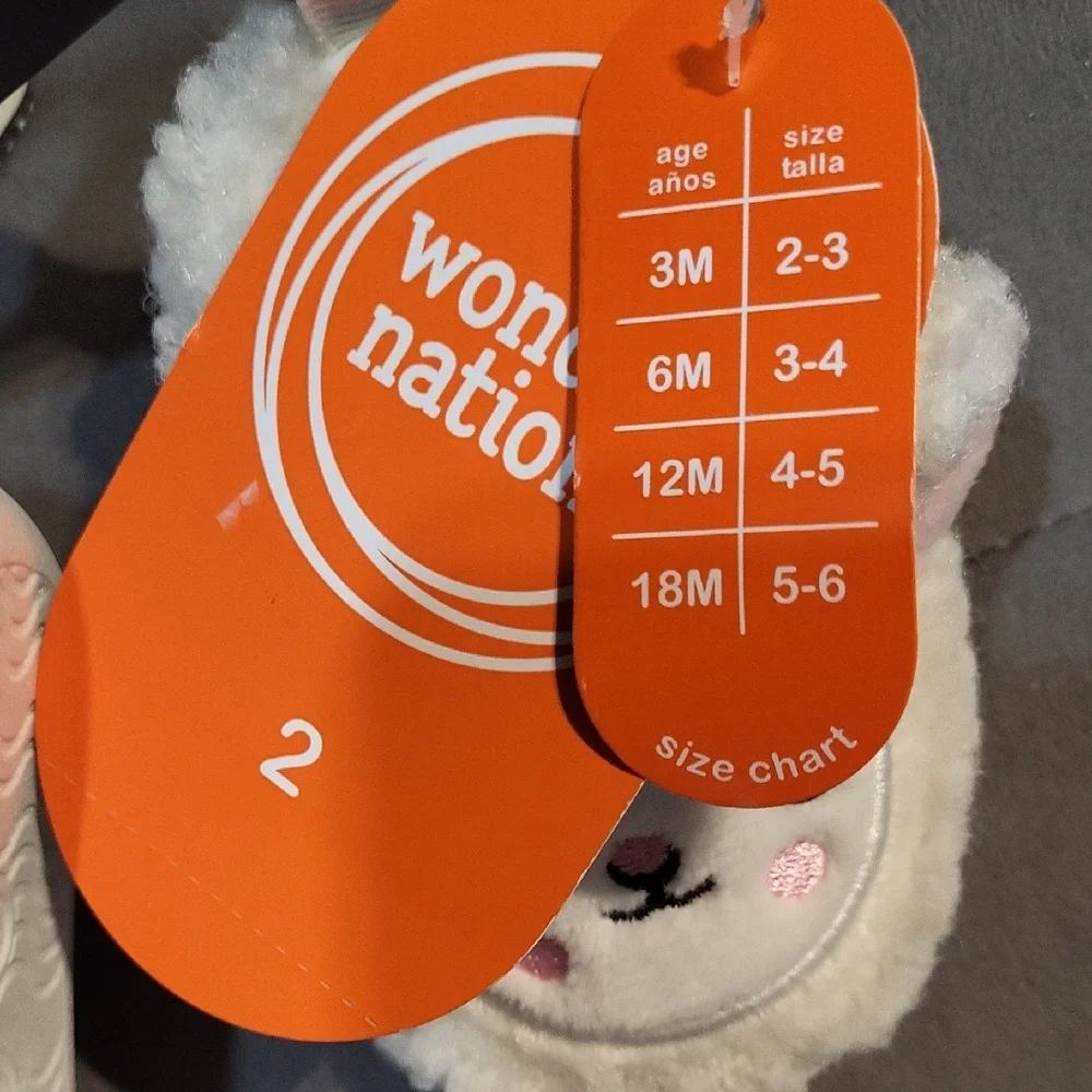 Adorable Animal Kids Slippers - Tan and Cream