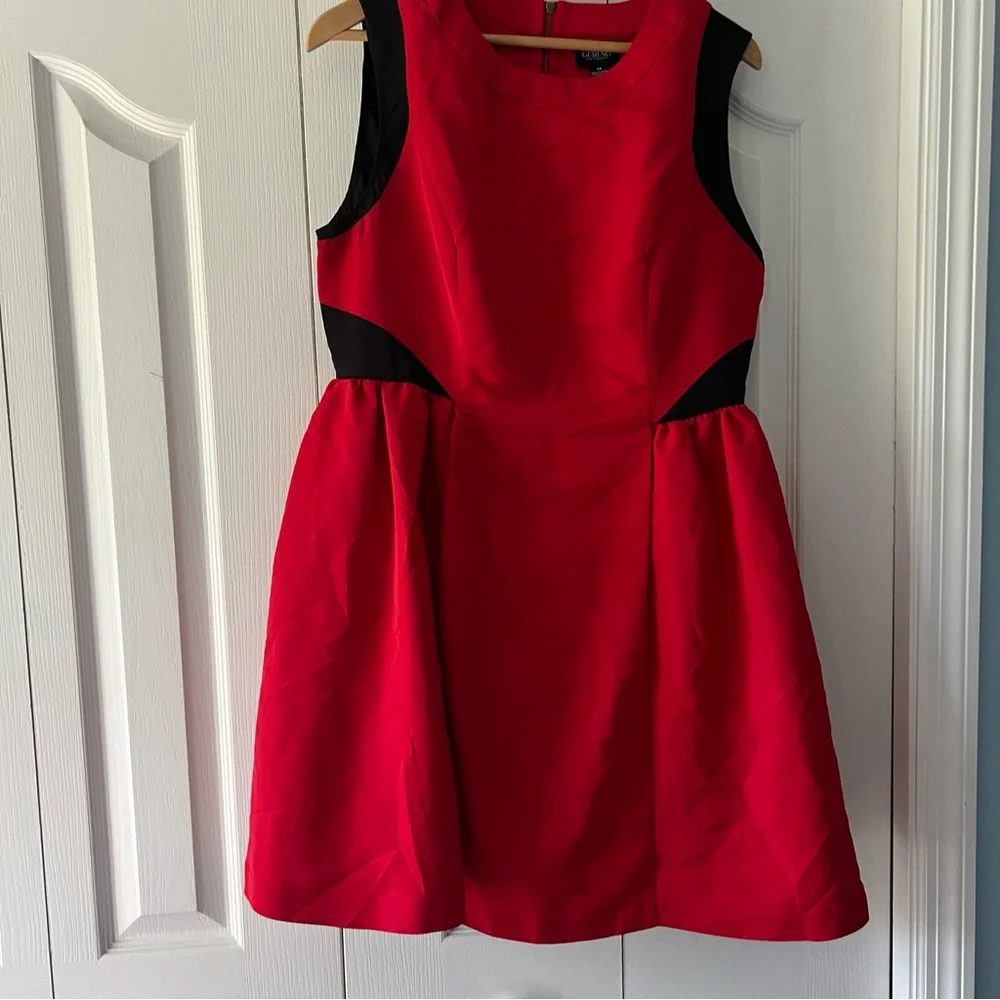 Prabal Gurung for Target Red Sleeveless Dress Black Accents Size 14