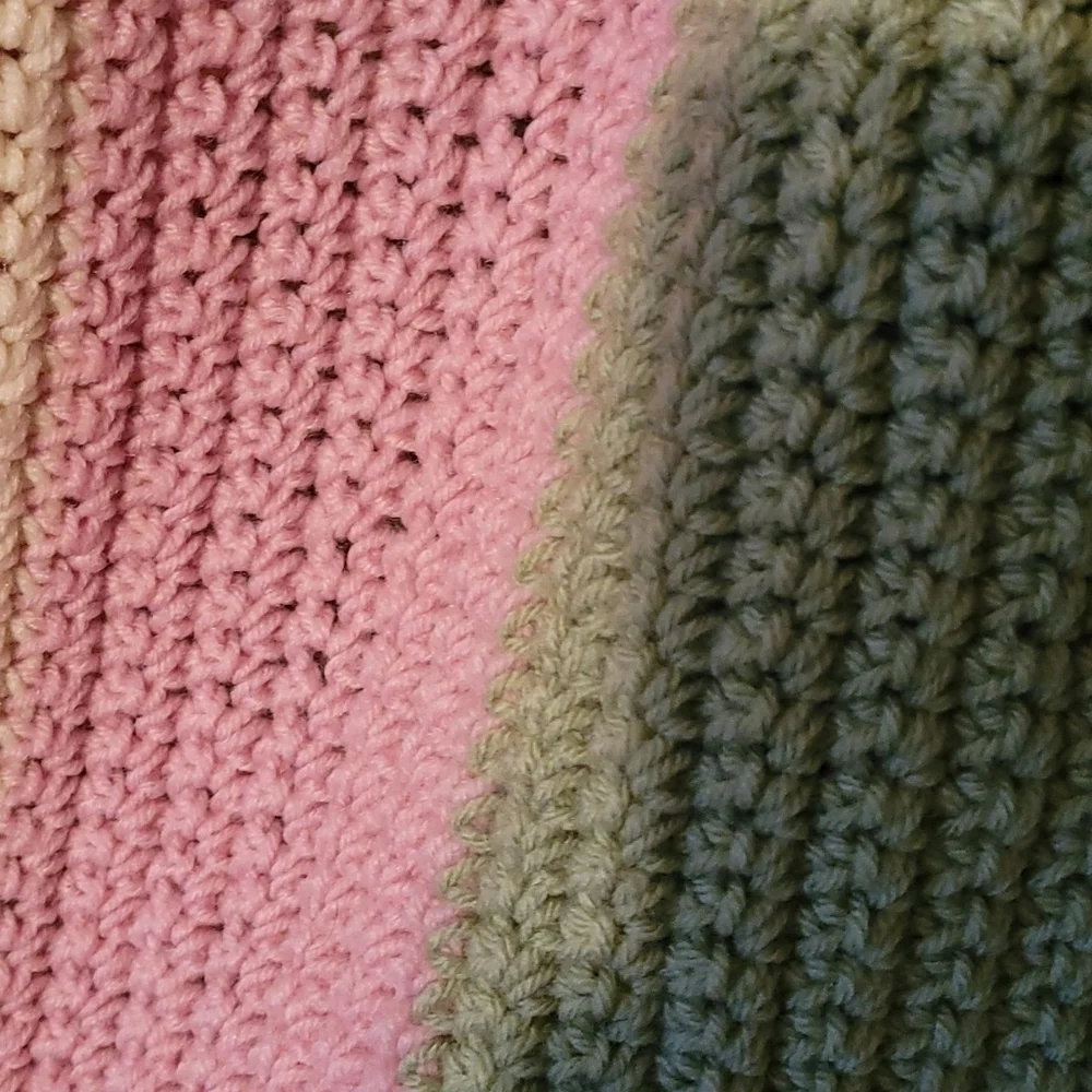 Hand Crafted Crochet Quilt New