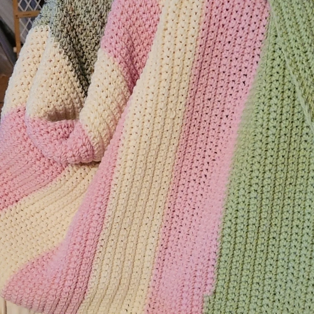 Hand Crafted Crochet Quilt New