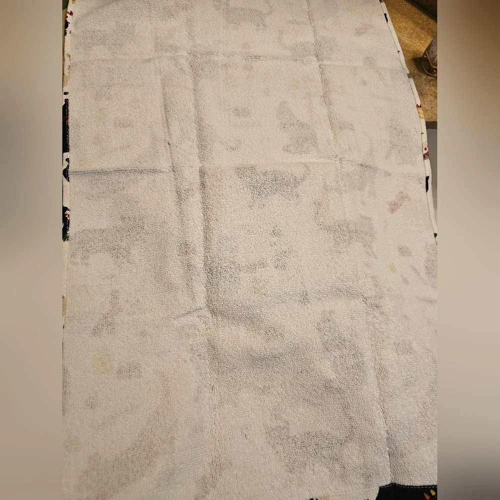 Festive Cat Print Bathroom Hand Towel