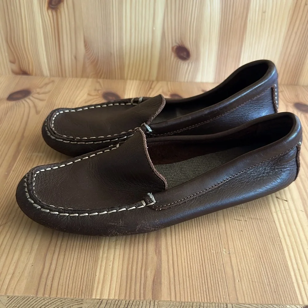 CREWCUTS Brown Leather Boys Loafers