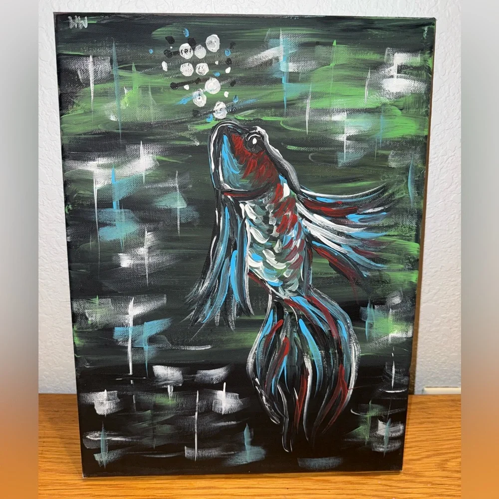 self made art fish color