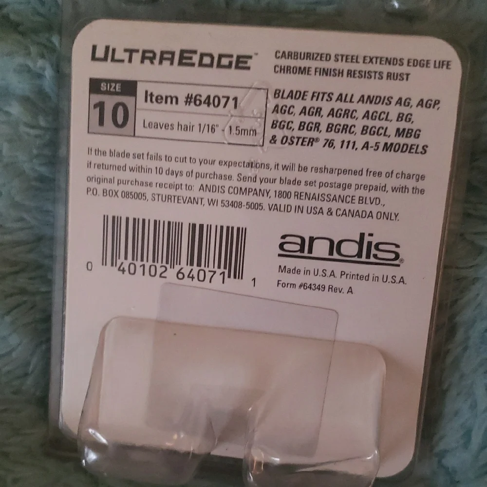 Andis ultraedge size