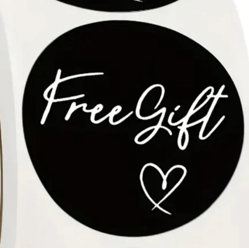 New 1 roll 500 Free Gift Stickers