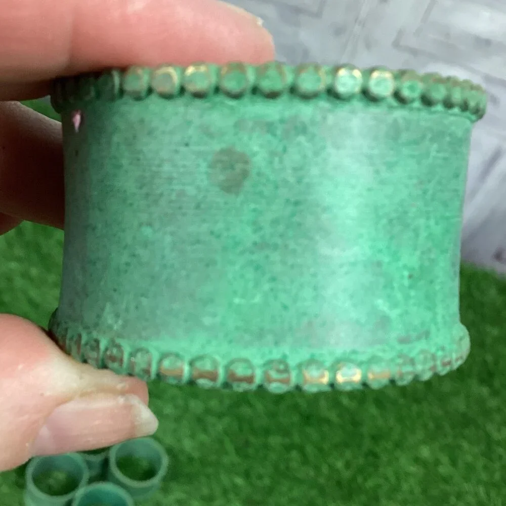 Vintage verdigris copper