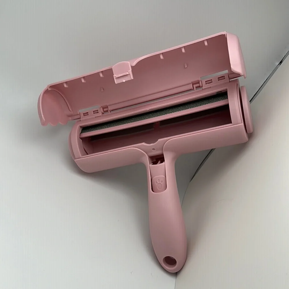 Pink and Silver Dog Grooming Tool