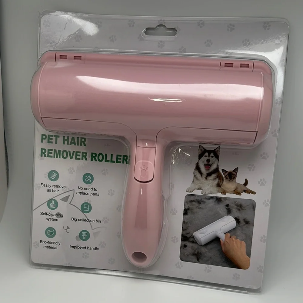 Pink and Silver Dog Grooming Tool