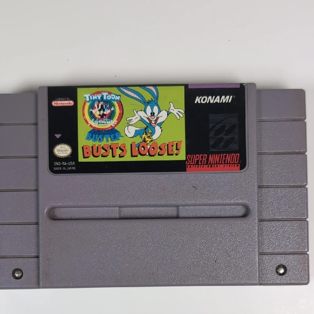 Tiny Toon Adventures: Buster Busts Loose! - Gray Game Cartridge