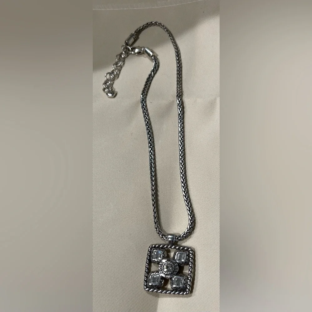 Vintage Brighton Elegant Silver Pendant Necklace