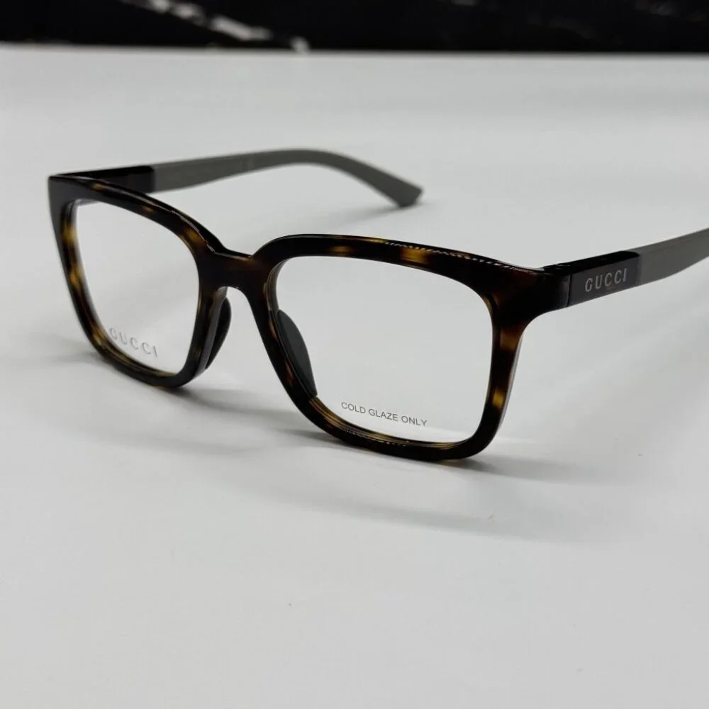 NEW GG1738O 002 GUCCI EYEGLASSES HAVANA/GREY MEN EYEWEAR GUCCI