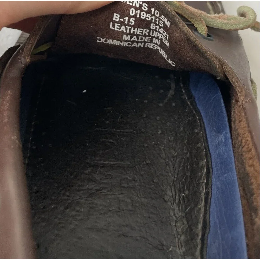 Sperry Top Sider Mens 10.5 M Brown Leather Boat Shoes Casual Loafers