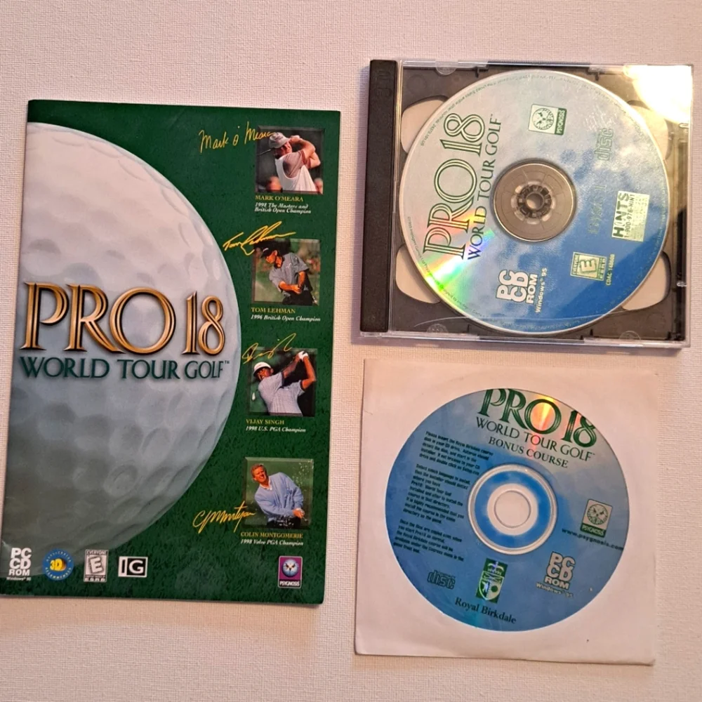 4/$15 🌻 Pro 18 World Tour Golf PC Game Set