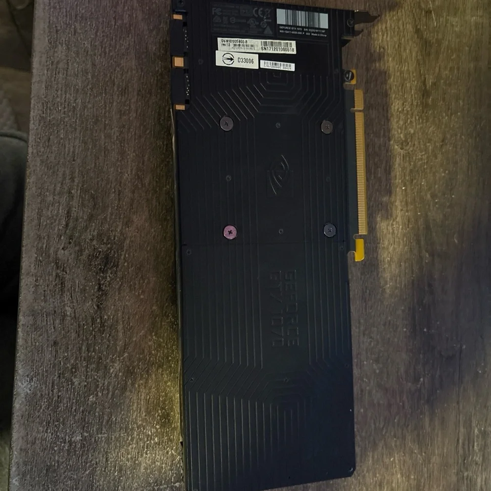 NVIDIA GeForce GTX 1070 Graphics Card. Semi-clean, light use, fully functional