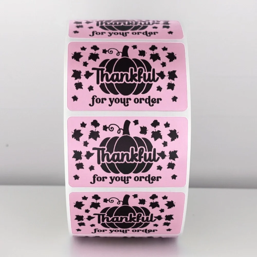 Thankful for Your Order Stickers Fall Pumpkin Packaging Labels | Autumn stickers
