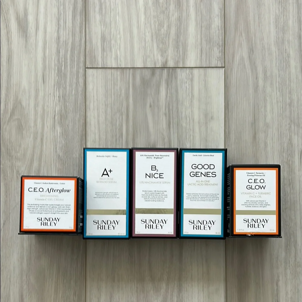 Sunday Riley Original Storage Boxes Skincare Collection Packaging