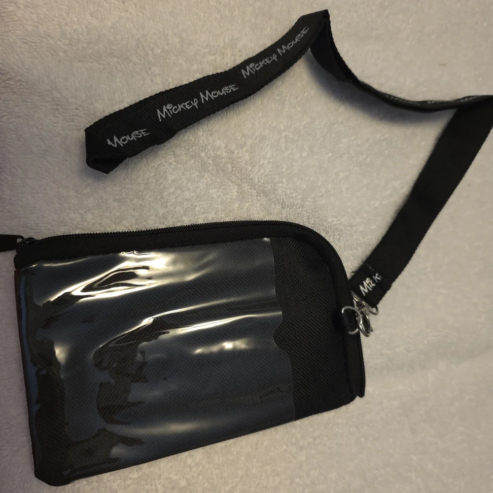 Disney Mickey Mouse Black and Gold Phone Pouch