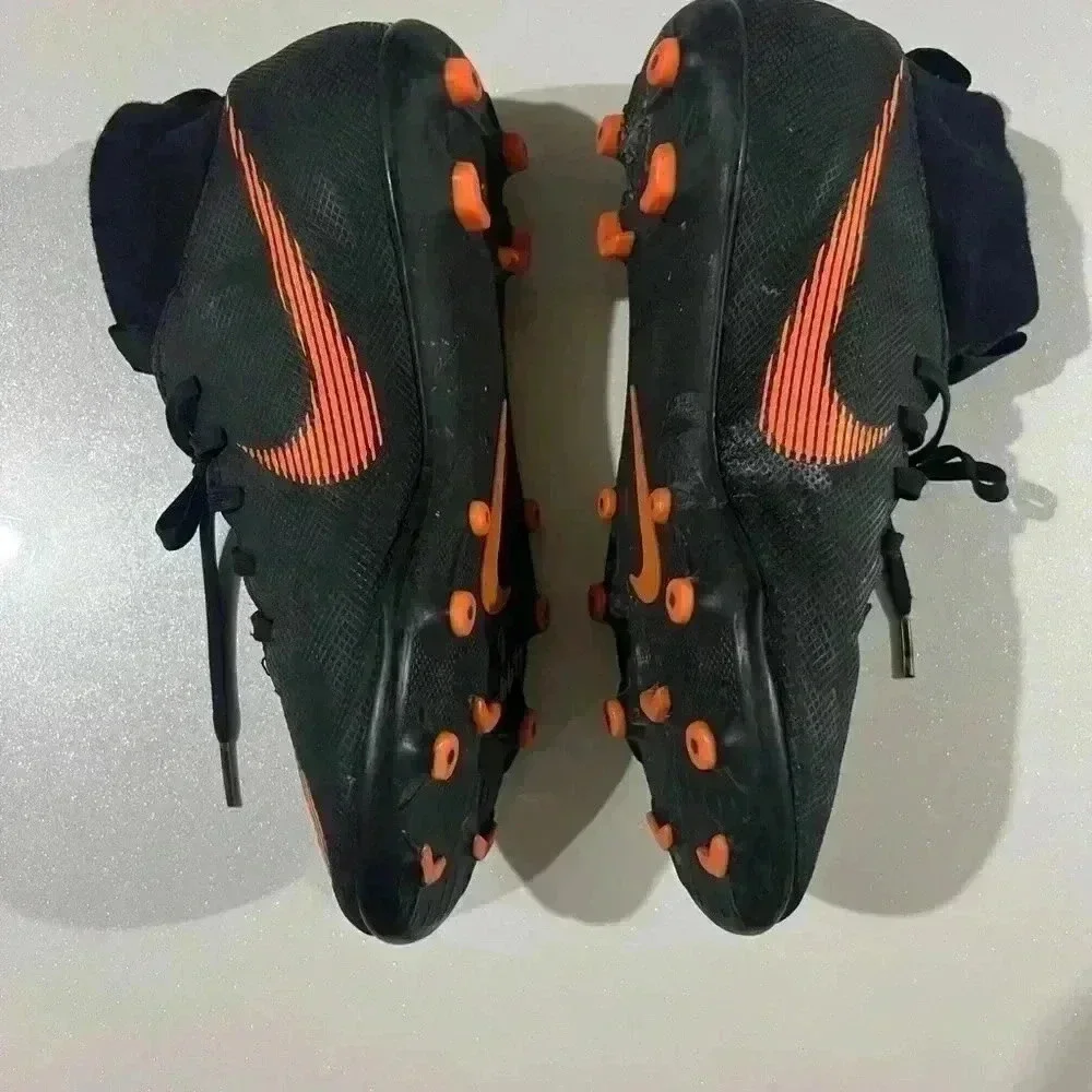 Nike Mercurial Fly Knit Soccer Cleats Black/Orange youth sport shoe football 6