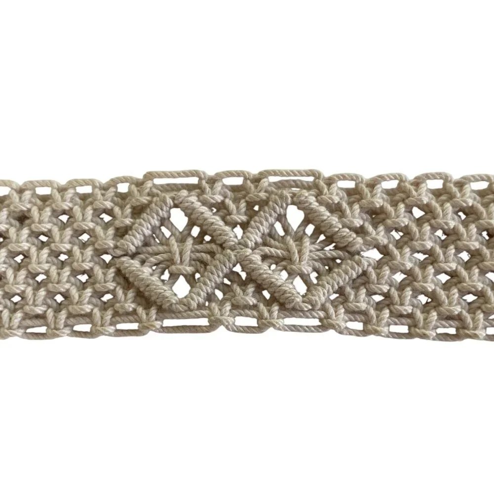 Handcrafted vintage macrame