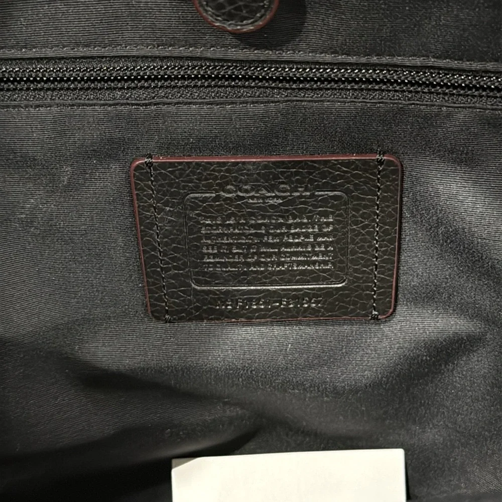 Coach black leather