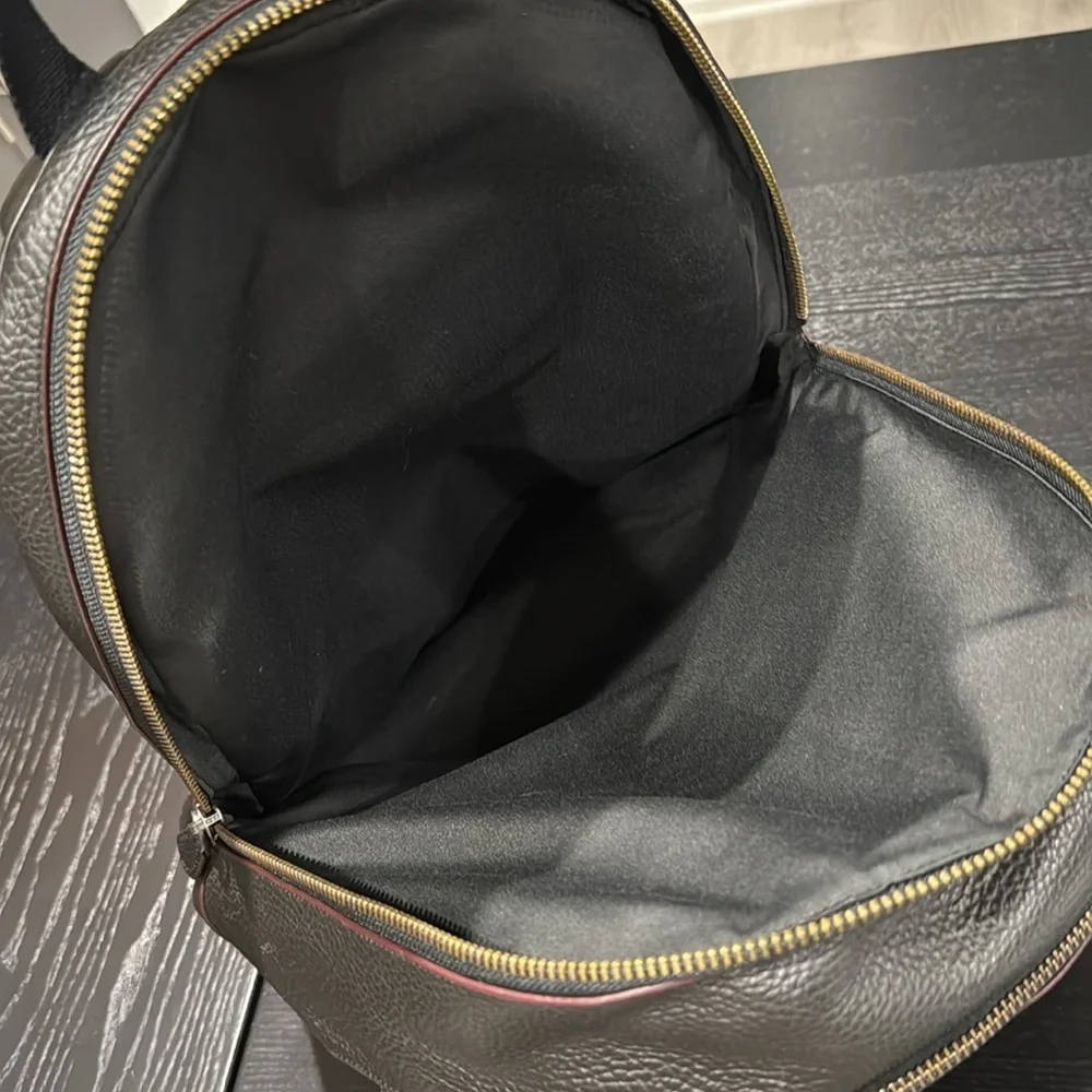 Coach black leather