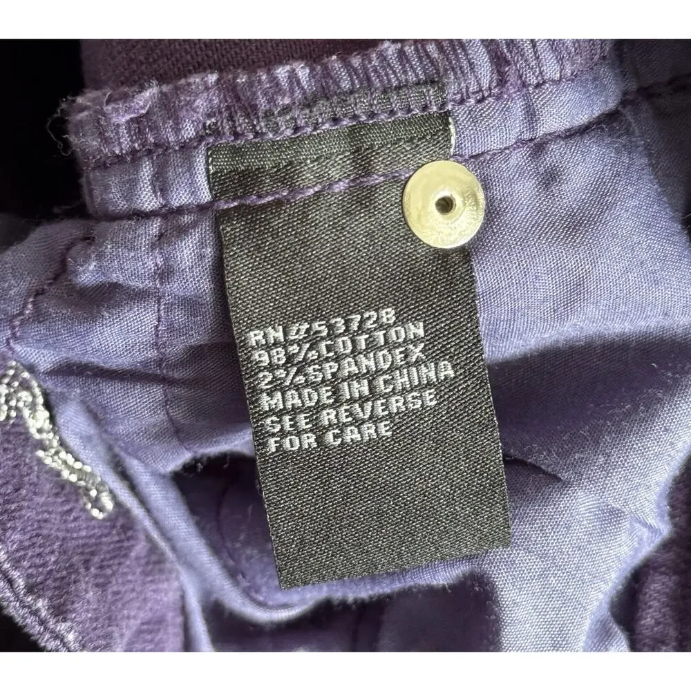 Dollhouse Vintage Y2K Juniors 00 Purple Slim Jeans