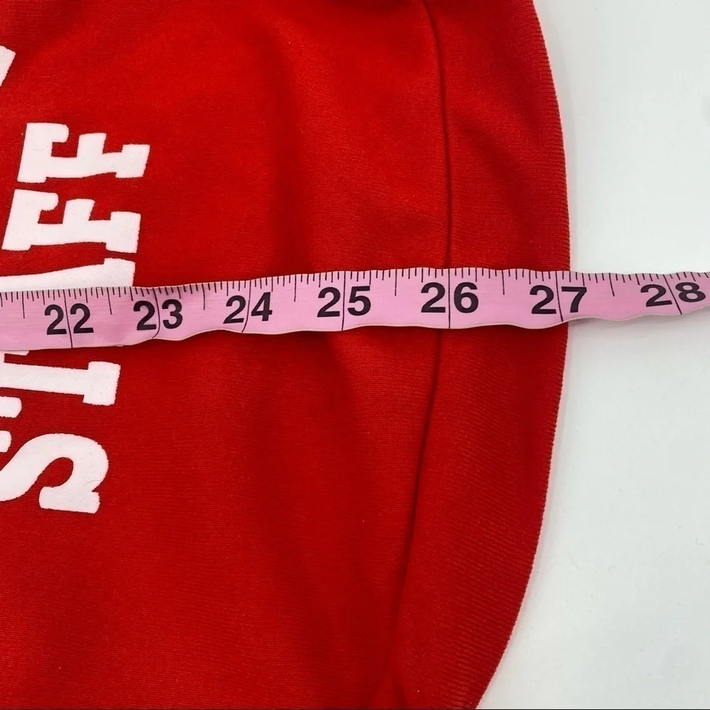Dog Christmas hoodie red size medium