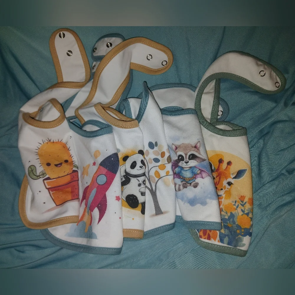 Waterproof Bibs & Teether Set