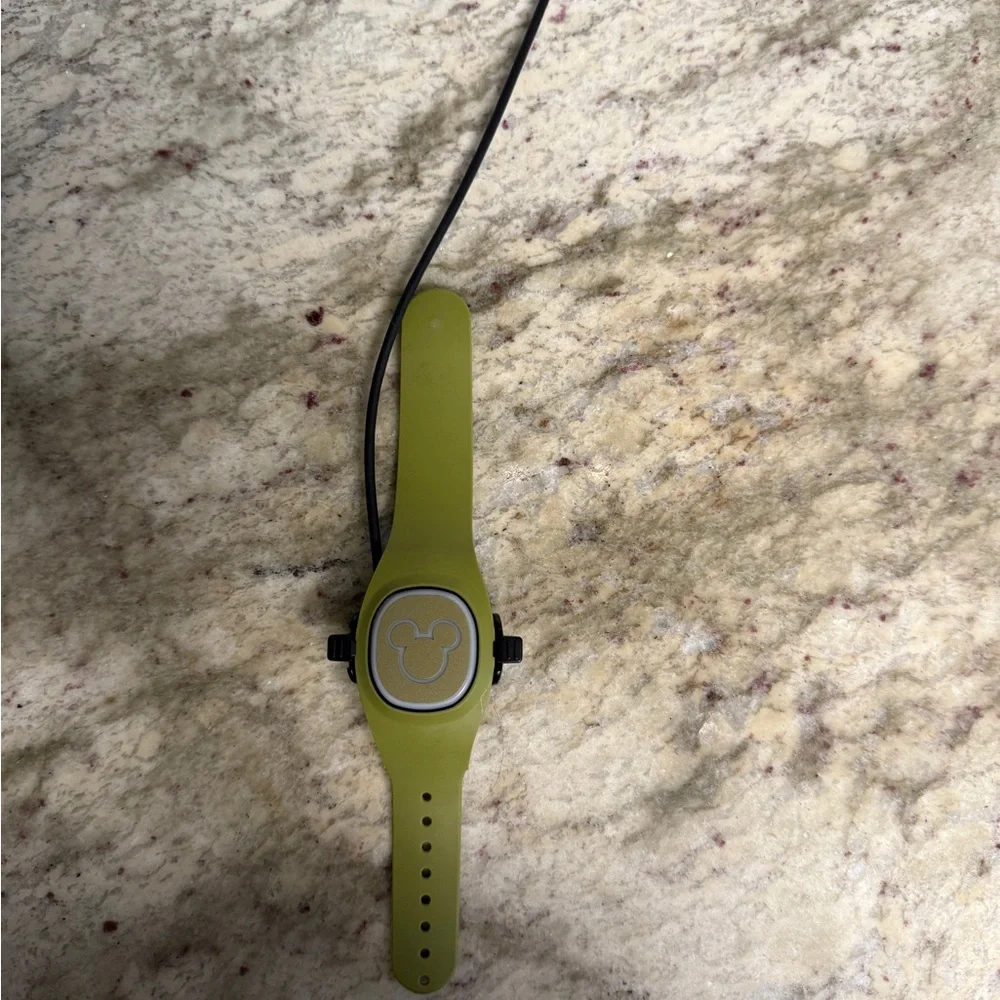 Disney Olive Green Wristband with Iconic Logo