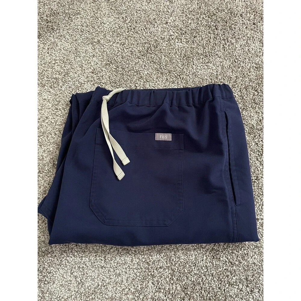 FIGS Pisco Basic Scrub Pants Navy Blue FM4500 Size XL