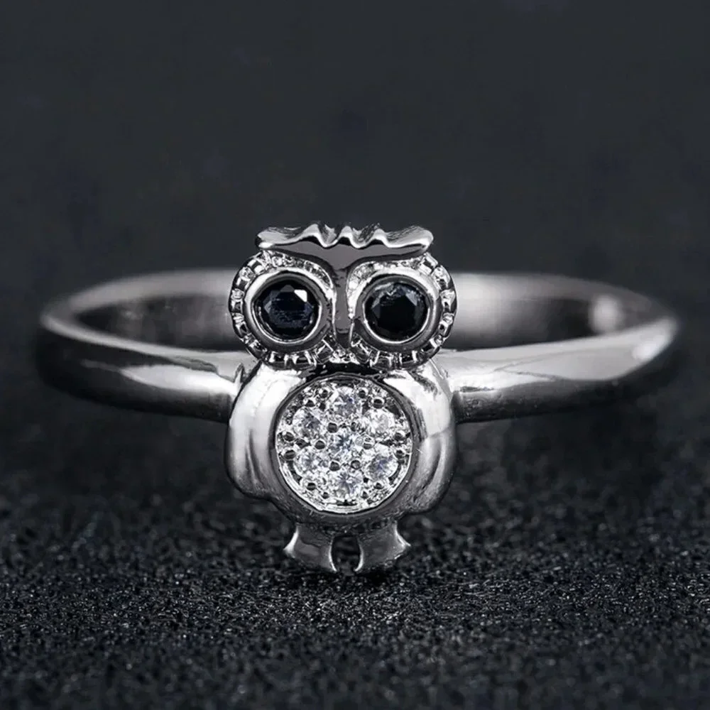 💎 925 Silver Plated 3A CZ Cute Ring for Men Women, FB16FA1042