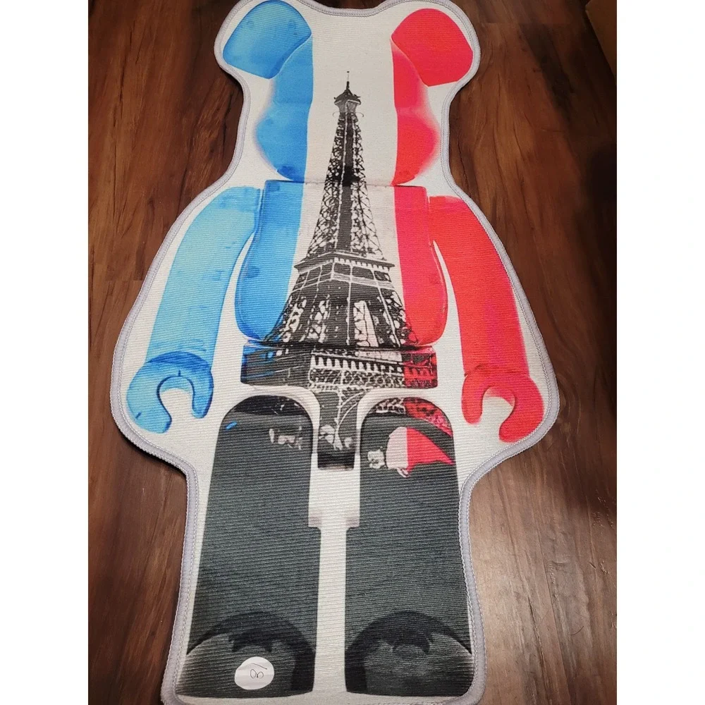 Paris Eiffel Tower Bearbrick Style Graphic Novelty Accent Rug 31