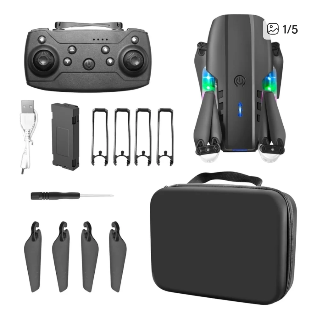 E99 Drone Single camera, Camera for Adults RC Drone With 480P Dual Camera WiFi