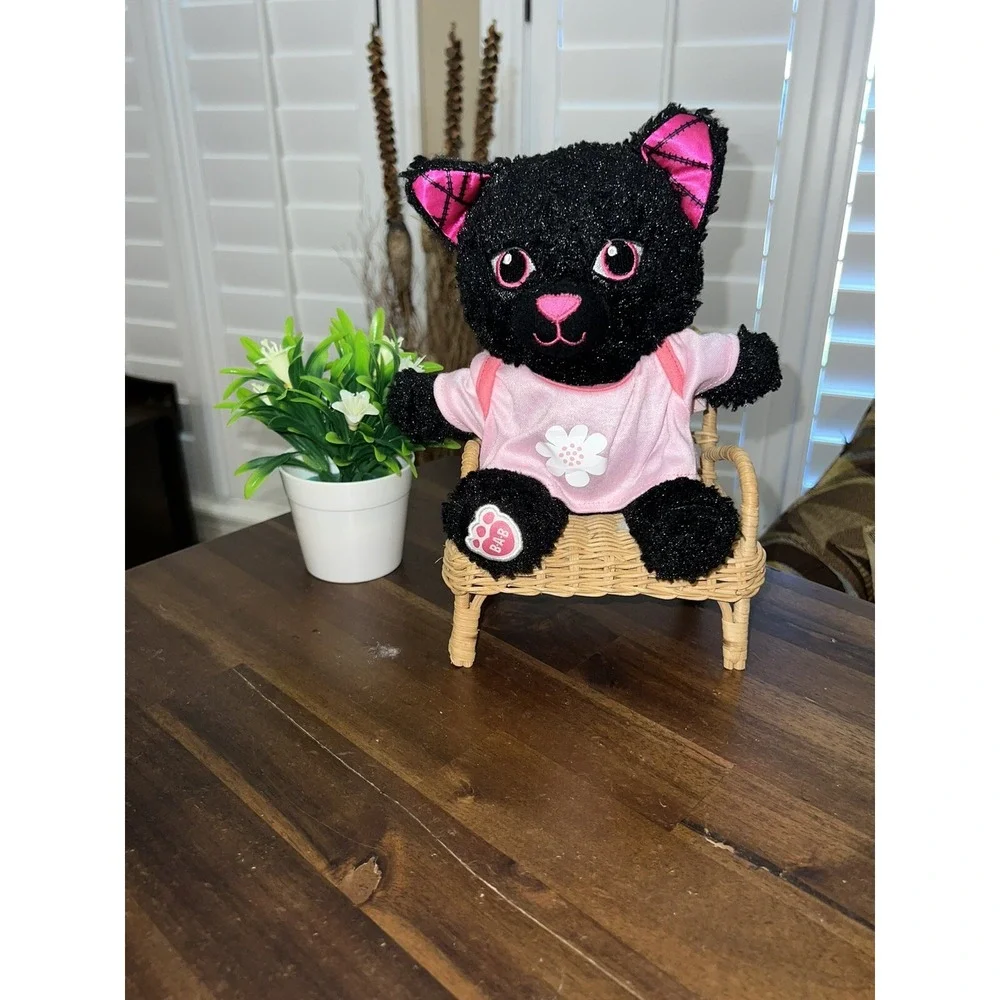 Build A Bear Buddies Magic Kitty Cat Mini Halloween Black 8
