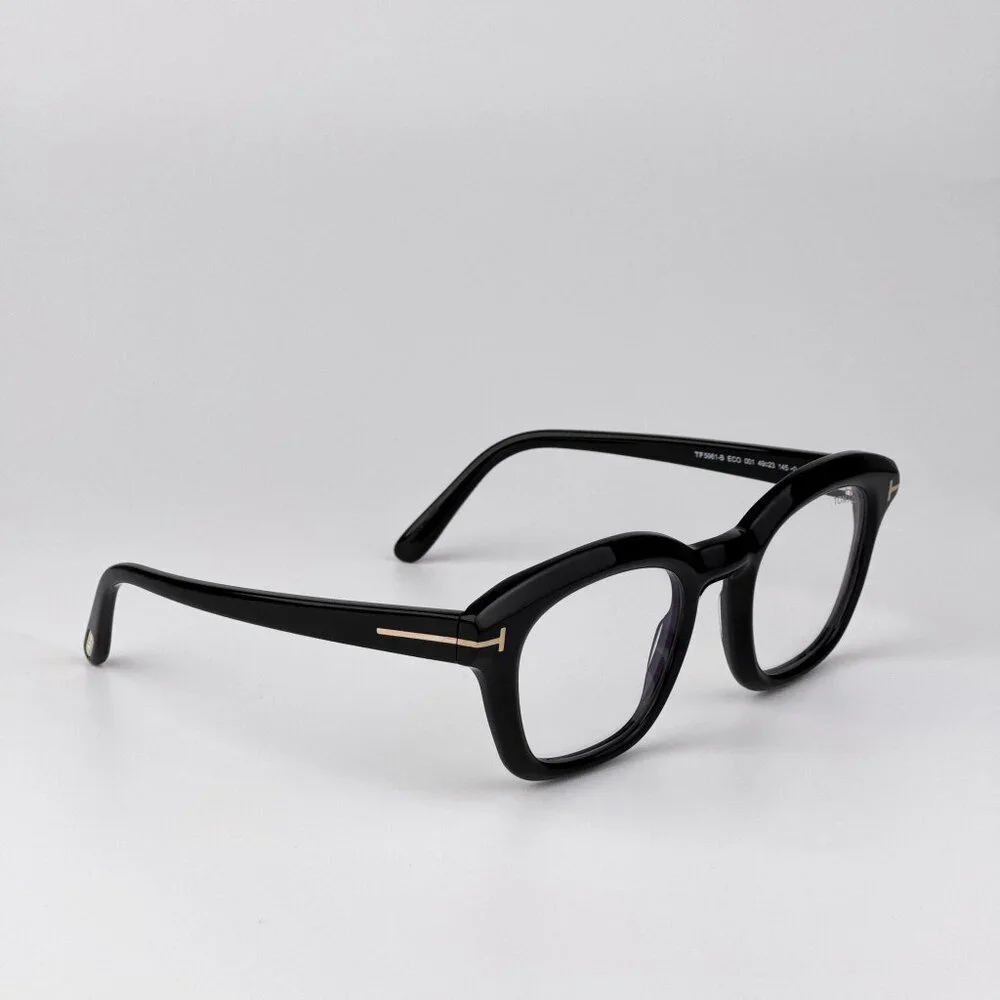 Tom Ford FT5961-B Eyeglasses – Black Square Frame | Unisex Model FT5961-B 001