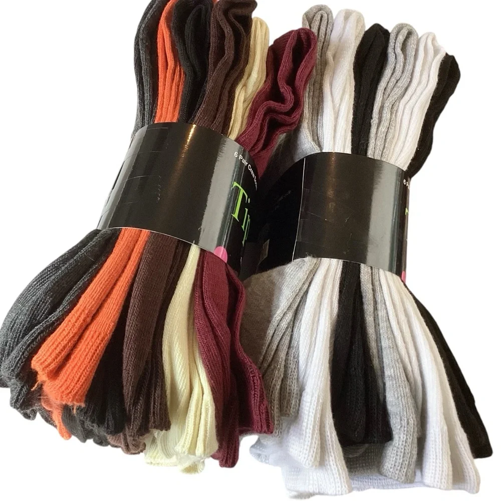 🌸12 Pair Ladies Crew Socks