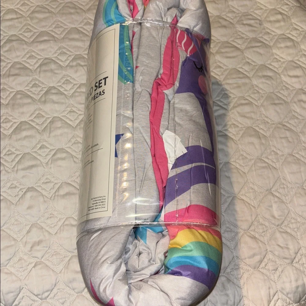 Jay Franco Unicorn Magic Twin Comforter Set - Pink and White NWT