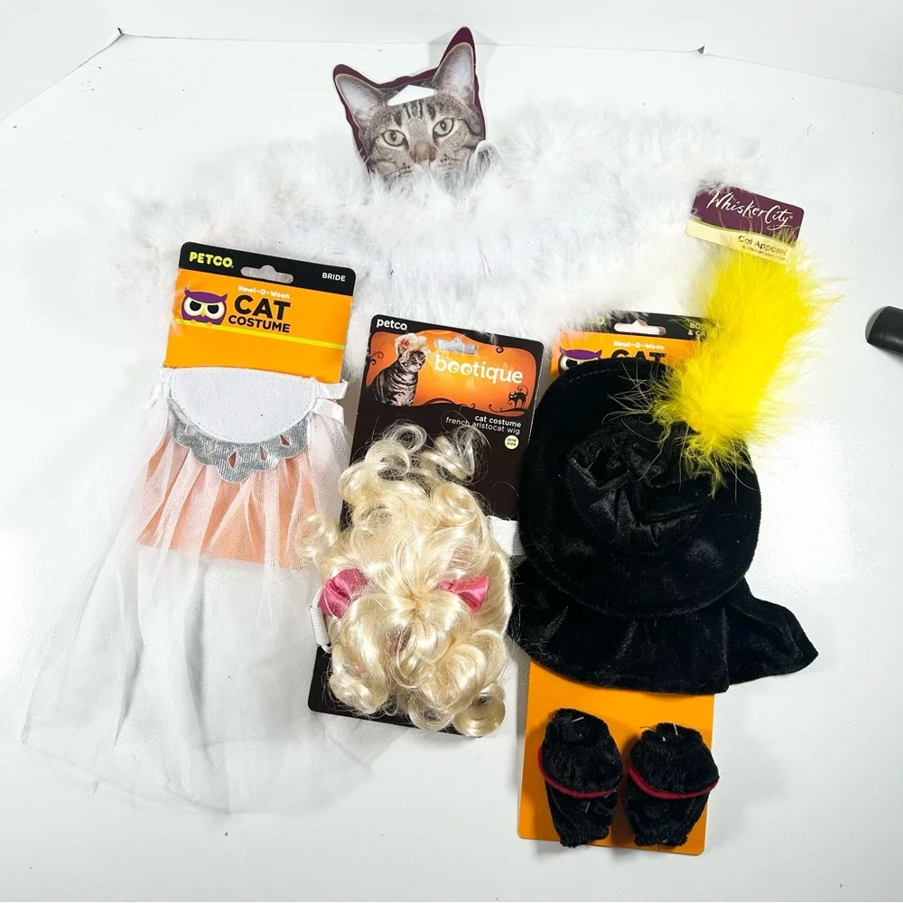 Petco and Whisker City Cat Halloween Dress-Up Costumes Lot