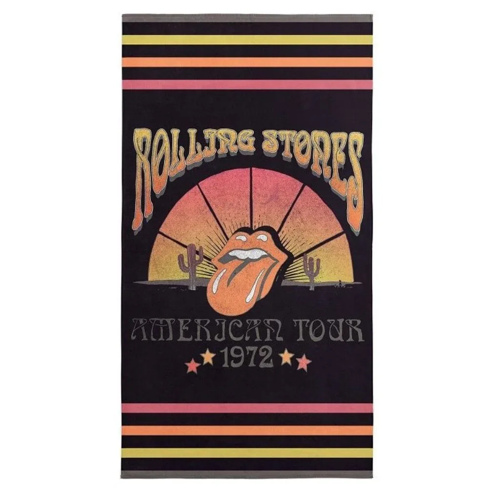 New Rolling Stones Beach Bath Pool Gift Towel Band American Tour NIP Rock & Roll