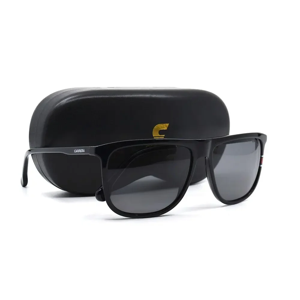 BRAND NEW CARRERA 218/S BLACK GREY POLARIZED AUTHENTIC SUNGLASSES