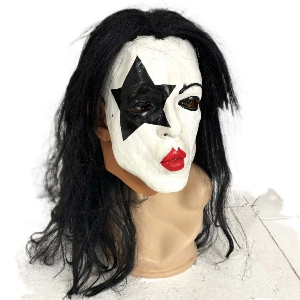 Vtg 1996 Paper Magic Group Star Child KISS Paul Stanley Rubber Mask NWOT