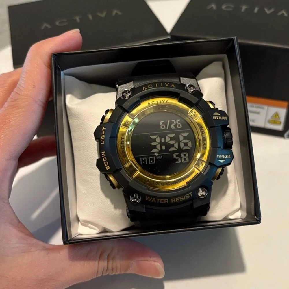 Activa Sync X Invicta Men's Digital Watch - 50mm. Black NWT