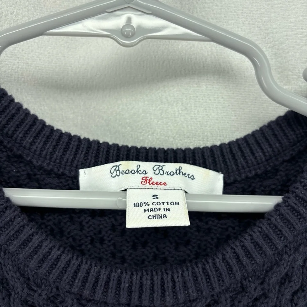 Brooks brothers fleece sweater dress kids girls youth size small navy pink