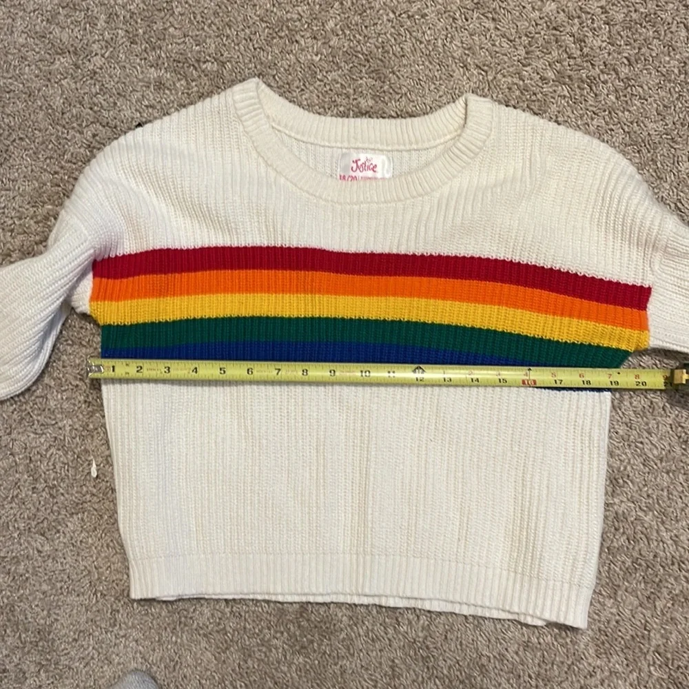 Justice rainbow stripe