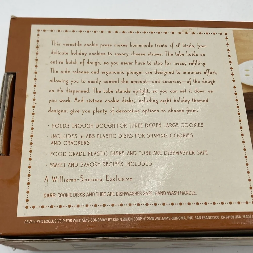 Williams Sonoma new box