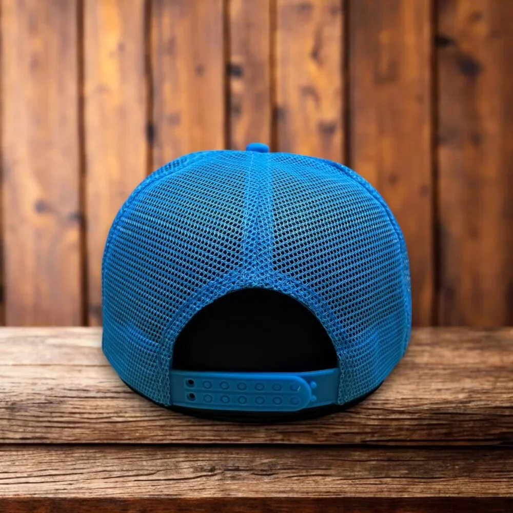 Ambien Unisex Trucker Hat Blue Snapback Sleeping Aid Melatonin Vintage Logo Cap