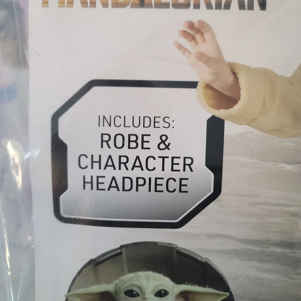 NWT Jazwares Star Wars The Mandalorian Grogu Toddler Halloween Costume Sz 2T-3T